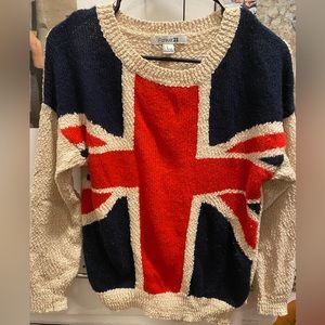Forever 21 | British Flag Sweater | Medium